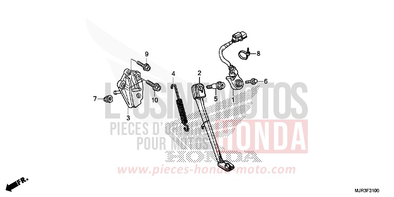 BEQUILLE de F6C "Valkyrie" GRAPHITE BLACK (NHB01) de 2015